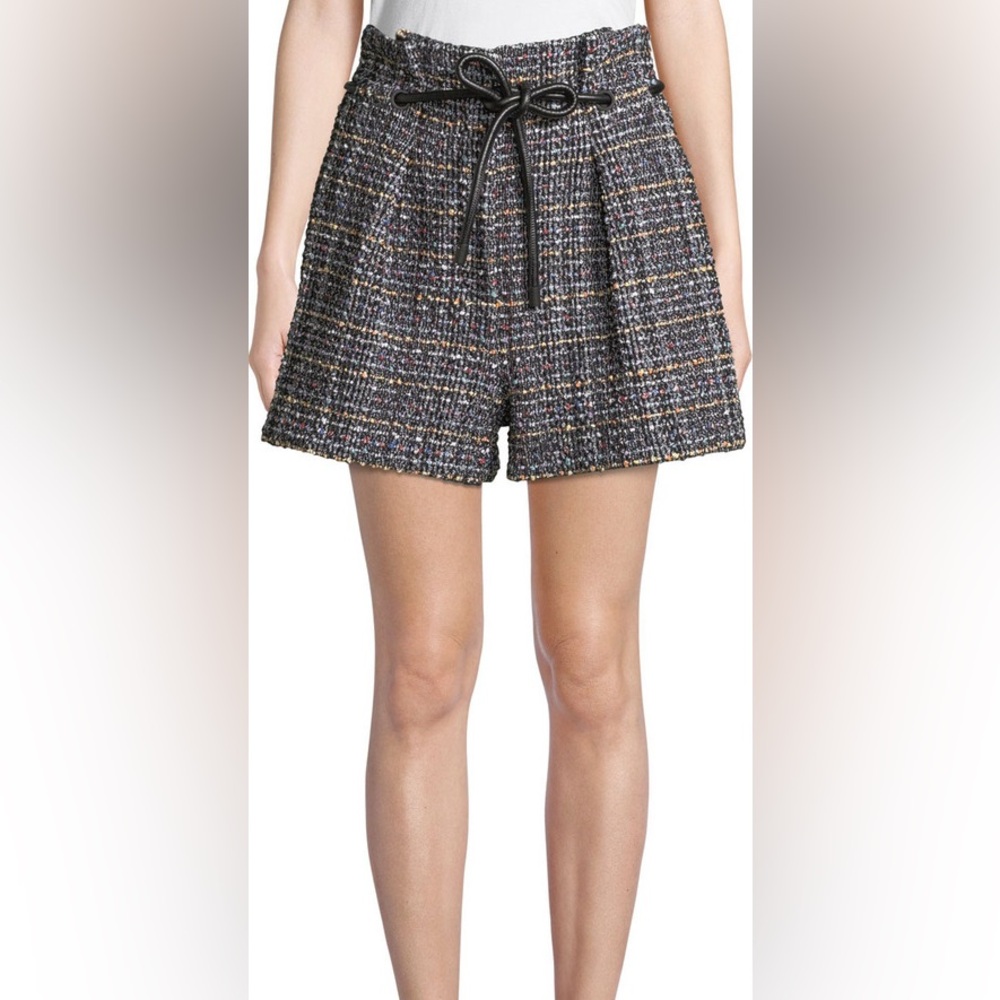 3.1 Phillip Lim Classic Origami Pleated Shorts Tweed Material
